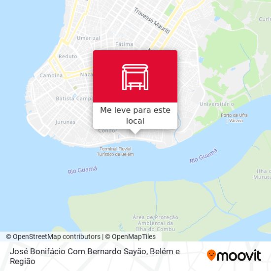 José Bonifácio Com Bernardo Sayão mapa