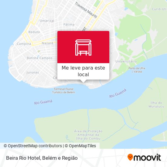 Beira Rio Hotel mapa