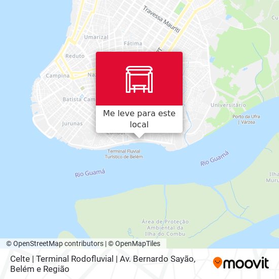 Celte | Terminal Rodofluvial | Av. Bernardo Sayão mapa