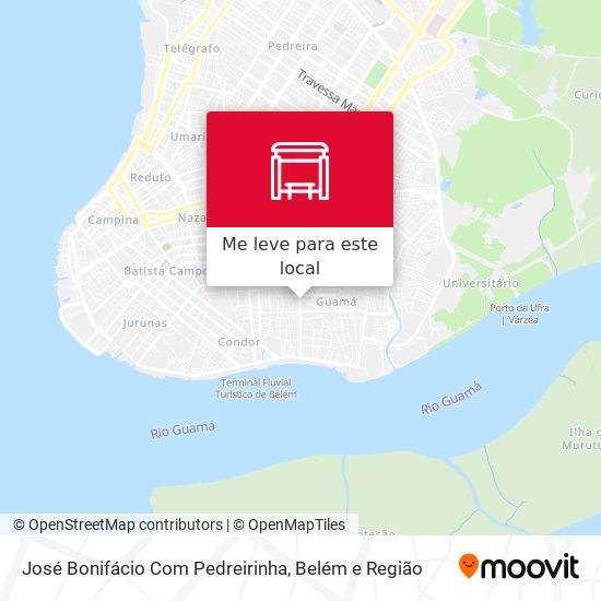 José Bonifácio Com Pedreirinha mapa