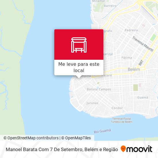 Manoel Barata Com 7 De Setembro mapa