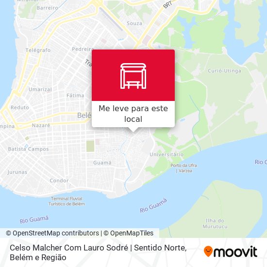 Celso Malcher Com Lauro Sodré | Sentido Norte mapa