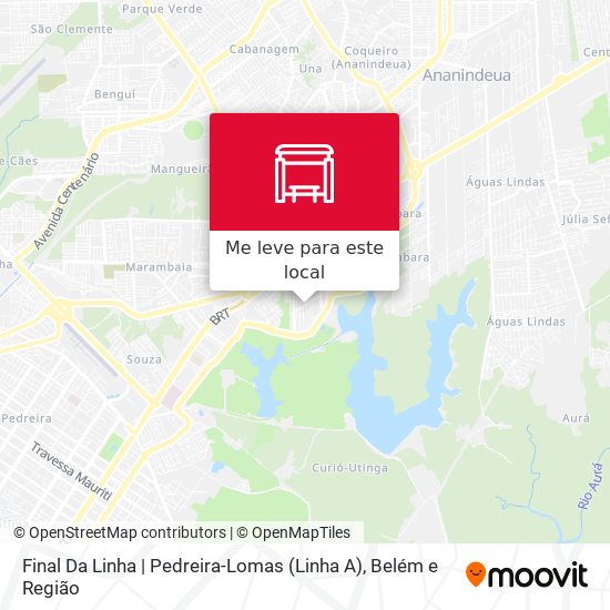 Final Da Linha | Pedreira-Lomas (Linha A) mapa