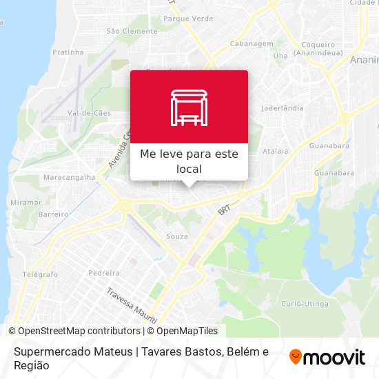 Supermercado Mateus | Tavares Bastos mapa