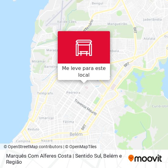 Marquês Com Alferes Costa | Sentido Sul mapa