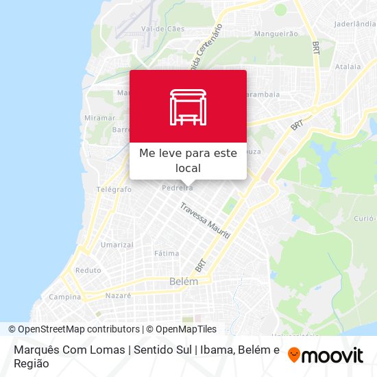 Marquês Com Lomas | Sentido Sul | Ibama mapa