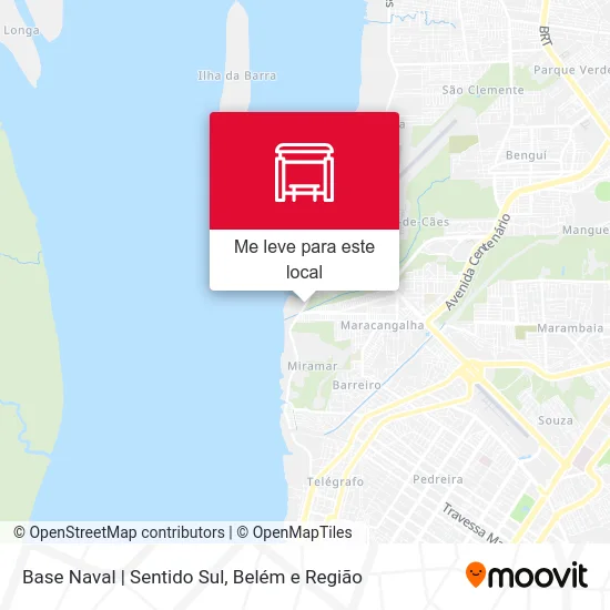 Base Naval | Sentido Sul mapa