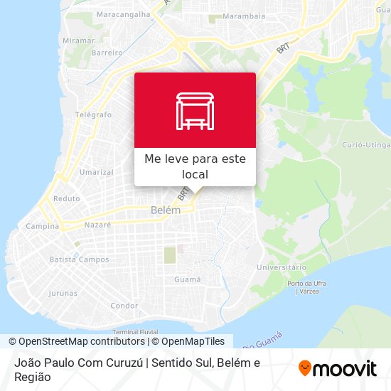 João Paulo Com Curuzú | Sentido Sul mapa