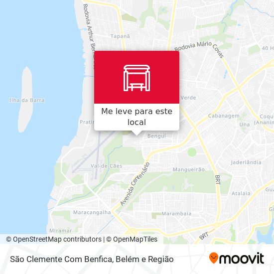 São Clemente Com Benfica mapa