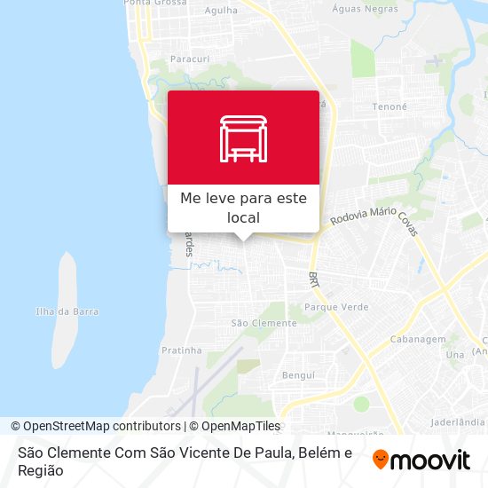 São Clemente Com São Vicente De Paula mapa