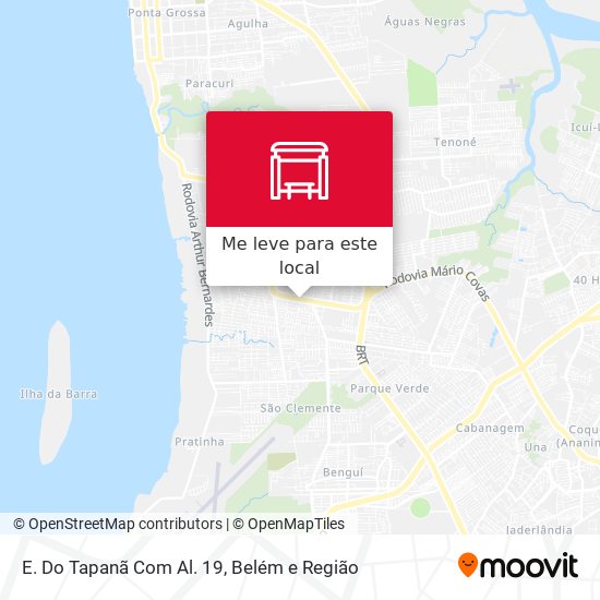 E. Do Tapanã Com Al. 19 mapa