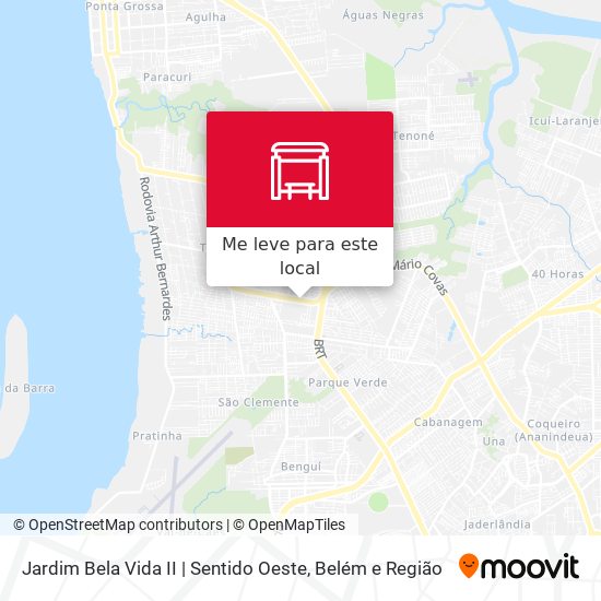 Jardim Bela Vida II | Sentido Oeste mapa