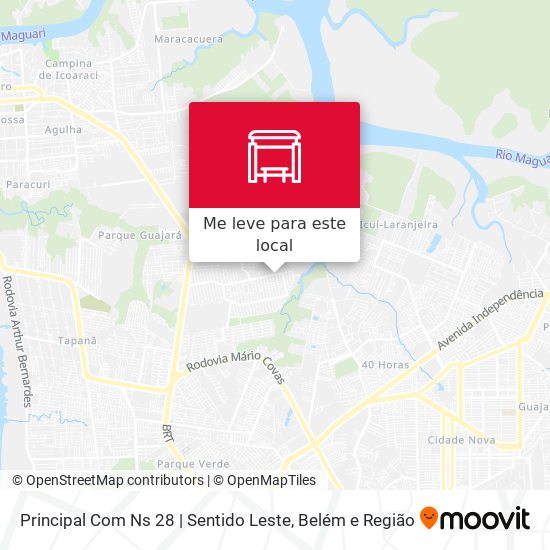 Principal Com Ns 28 | Sentido Leste mapa