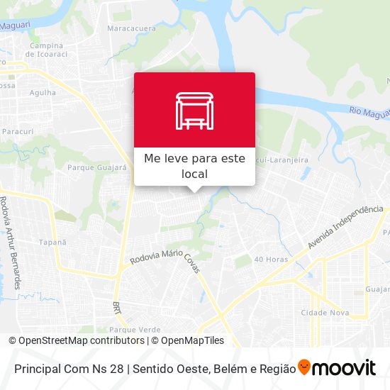Principal Com Ns 28 | Sentido Oeste mapa