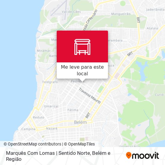 Marquês Com Lomas | Sentido Norte mapa