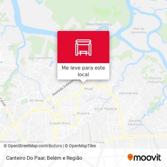 Canteiro Do Paar mapa