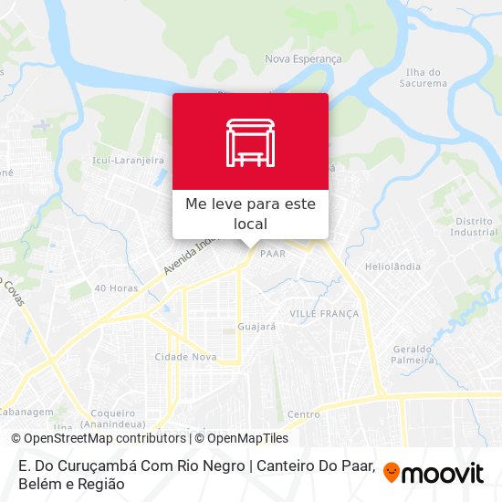 E. Do Curuçambá Com Rio Negro | Canteiro Do Paar mapa