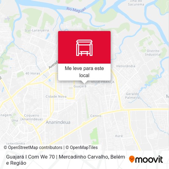 Guajará I Com We 70 | Mercadinho Carvalho mapa