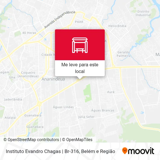 Instituto Evandro Chagas | Br-316 mapa