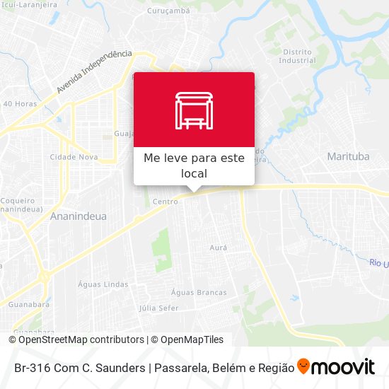 Br-316 Com C. Saunders | Passarela mapa