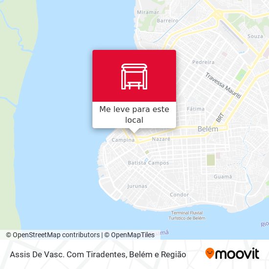 Assis De Vasc. Com Tiradentes mapa