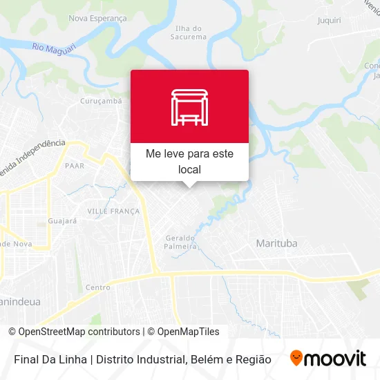 Final Da Linha | Distrito Industrial mapa