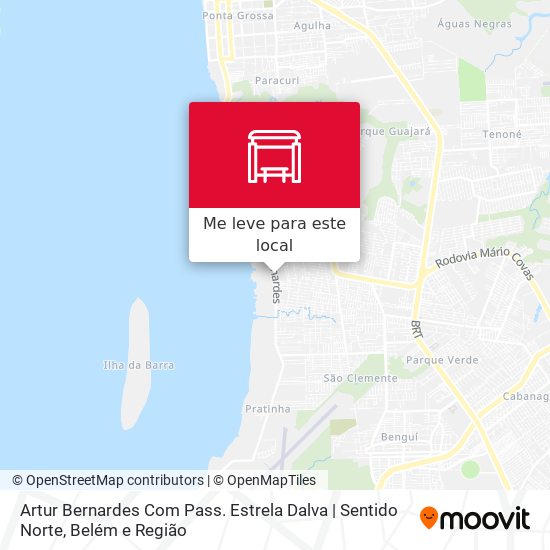 Artur Bernardes Com Pass. Estrela Dalva | Sentido Norte mapa