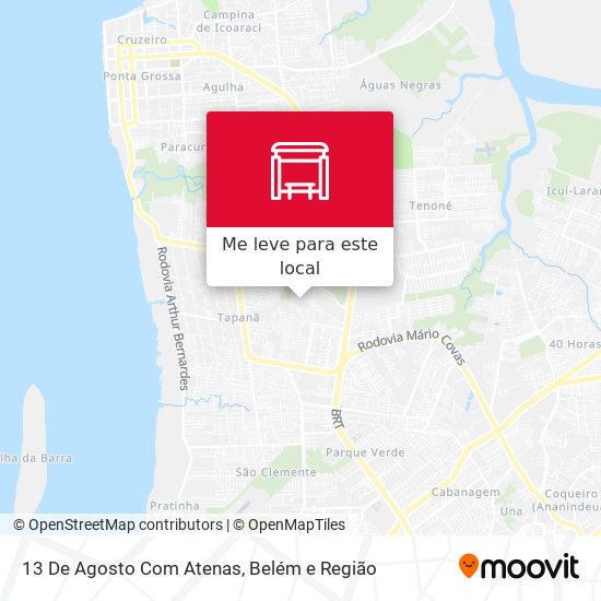 13 De Agosto Com Atenas mapa