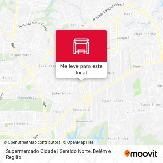 Supermercado Cidade | Sentido Norte mapa