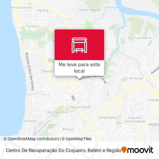 Centro De Recuperação Do Coqueiro mapa