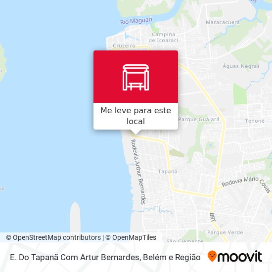 E. Do Tapanã Com Artur Bernardes mapa