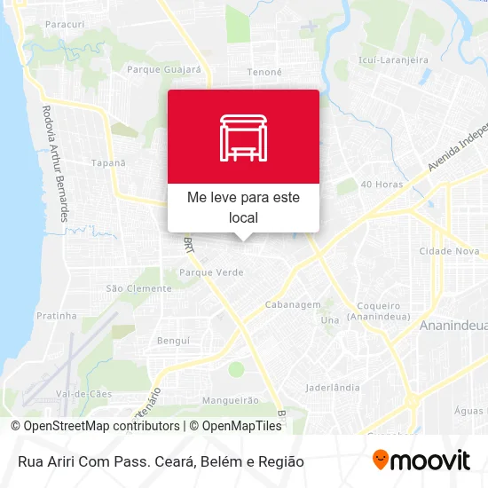 Rua Ariri Com Pass. Ceará mapa