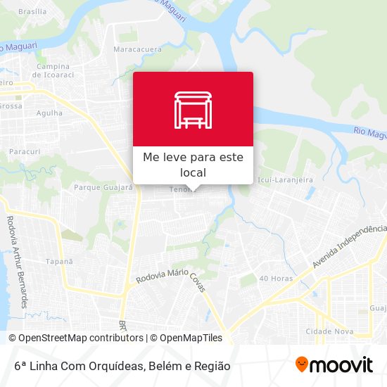 6ª Linha Com Orquídeas mapa