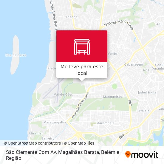 São Clemente Com Av. Magalhães Barata mapa