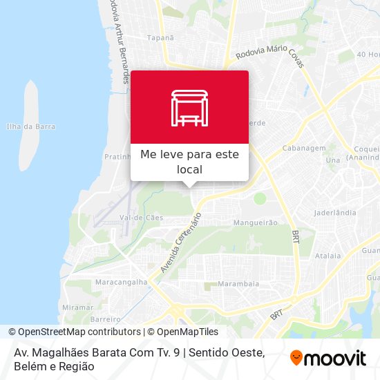 Av. Magalhães Barata Com Tv. 9 | Sentido Oeste mapa