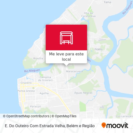E. Do Outeiro Com Estrada Velha mapa