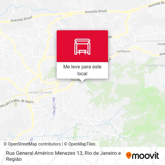 Rua General Américo Menezes 13 mapa