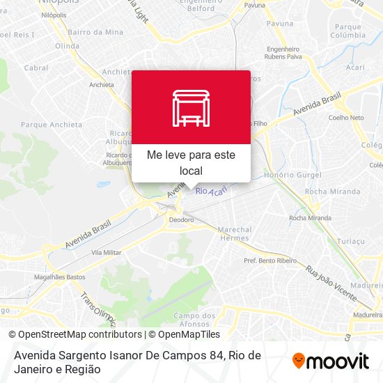 Avenida Sargento Isanor De Campos 84 mapa