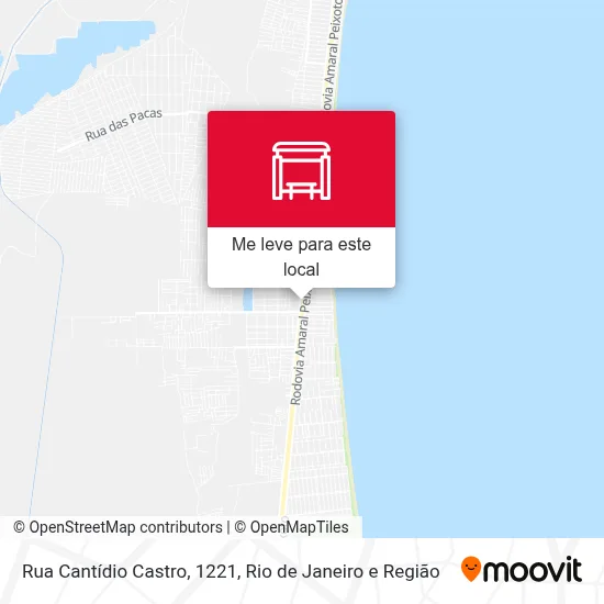 Rua Cantídio Castro, 1221 mapa