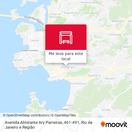 Avenida Almirante Ary Parreiras, 461-491 mapa