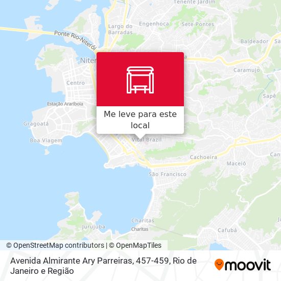 Avenida Almirante Ary Parreiras, 457-459 mapa