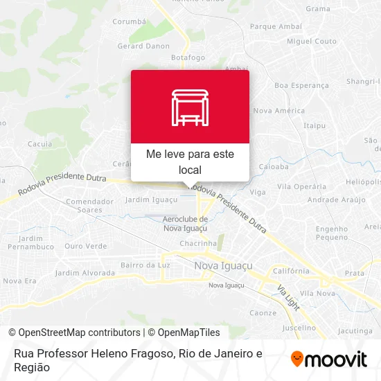 Rua Professor Heleno Fragoso mapa