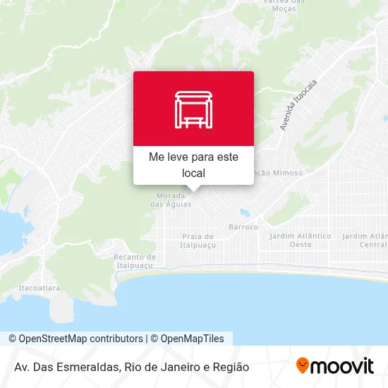 Av. Das Esmeraldas mapa