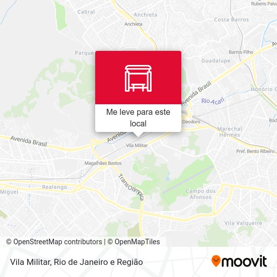 Vila Militar mapa