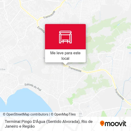 Terminal Pingo D'Água (Sentido Alvorada) mapa