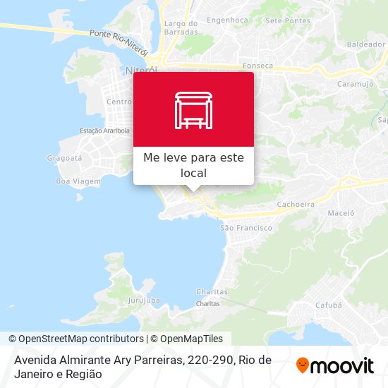 Avenida Almirante Ary Parreiras, 220-290 mapa
