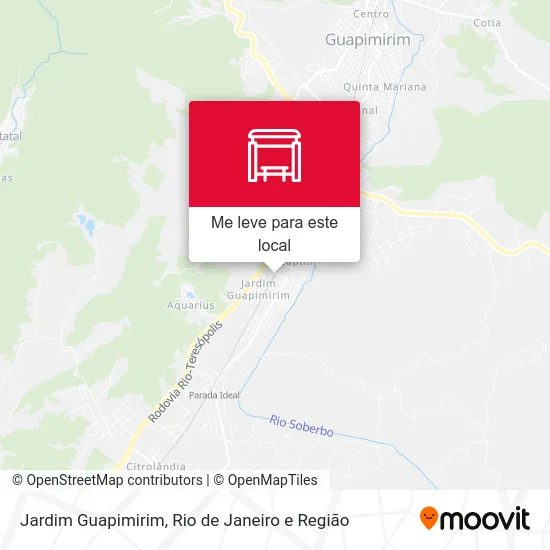 Jardim Guapimirim mapa