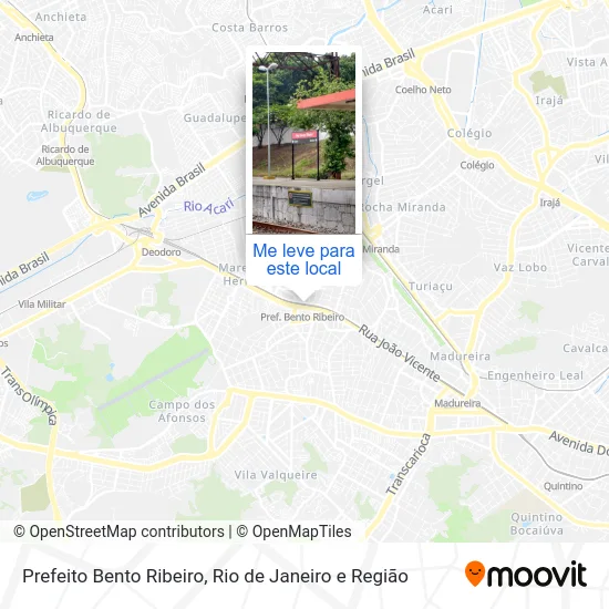 Prefeito Bento Ribeiro mapa
