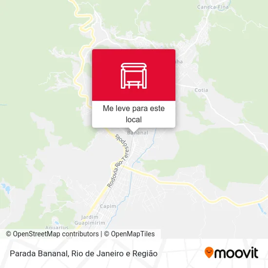 Parada Bananal mapa
