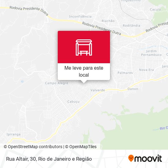 Rua Altair, 30 mapa